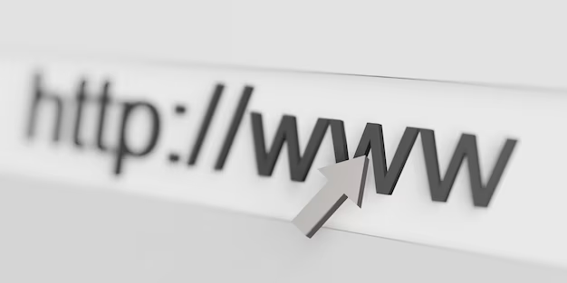 Internet web address http www in the browser search bar